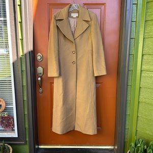 Michael by Michael Kors Tan Wool Coat - size 8